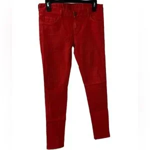 Vans Jeans Vans Juniors Red Skinny Jeans Sz 7 Poshmark